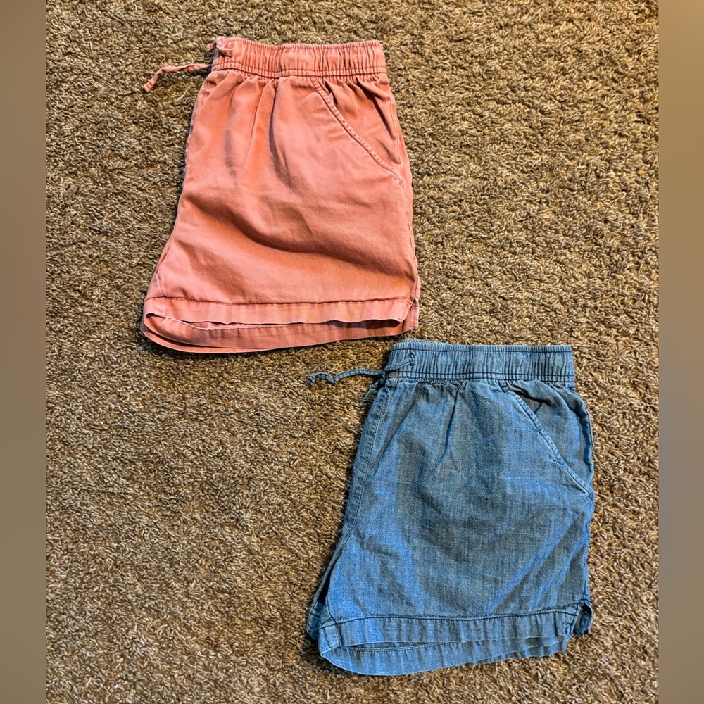 Girl’s Lot of 2 Old Navy Shorts in Denim and Salmon Pink Size XXL (18) Plus